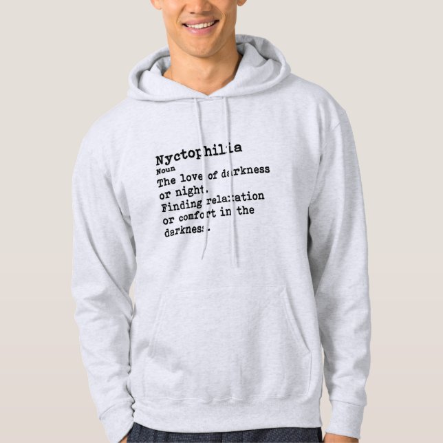 Nyctophilia: Hellfarbene Hoodies (Vorderseite)