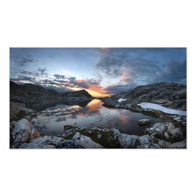 Nydiver Lakes Sunrise - Ansel Adams Wilderness Fotodruck (Vorne)