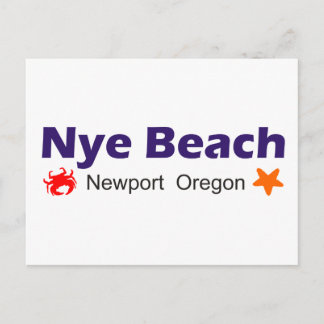 Nye Beach Newport Oregon Postkarte