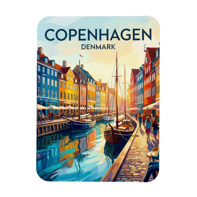 Nyhavn Dänemark Magnet (Vertikal)