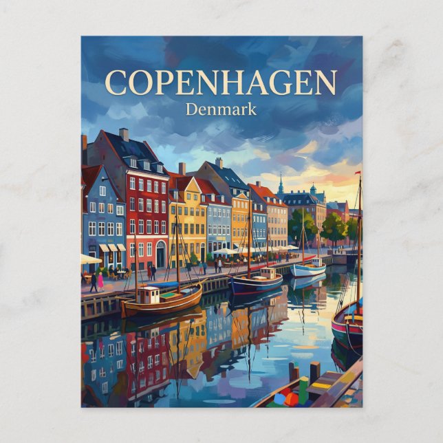 Nyhavn Dänemark Postkarte (Vorderseite)