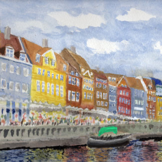 Nyhavn, Kopenhagen Leinwanddruck