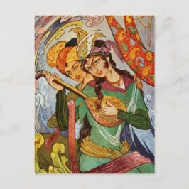 Nymph mit setar Postkarte