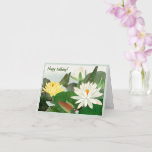 Nymphaea lotus, Glücklicher Geburtstag Karte
