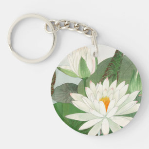 Nymphaea lotus, gravure sur bois japonaise, 1917