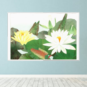 Nymphaea lotus, japanischer Holzschnitt, 1917 Leinwanddruck