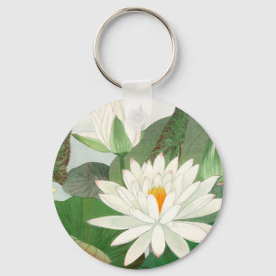 Nymphaea lotus, japanischer Holzschnitt, 1917 Schlüsselanhänger