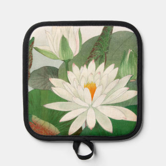 Nymphaea lotus, japanischer Holzschnitt, 1917 Topflappen