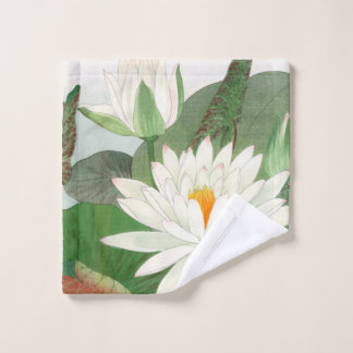 Nymphaea lotus, japanischer Holzschnitt, 1917 Waschlappen