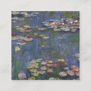 Nymphéas Claude Monet Quadratische Visitenkarte