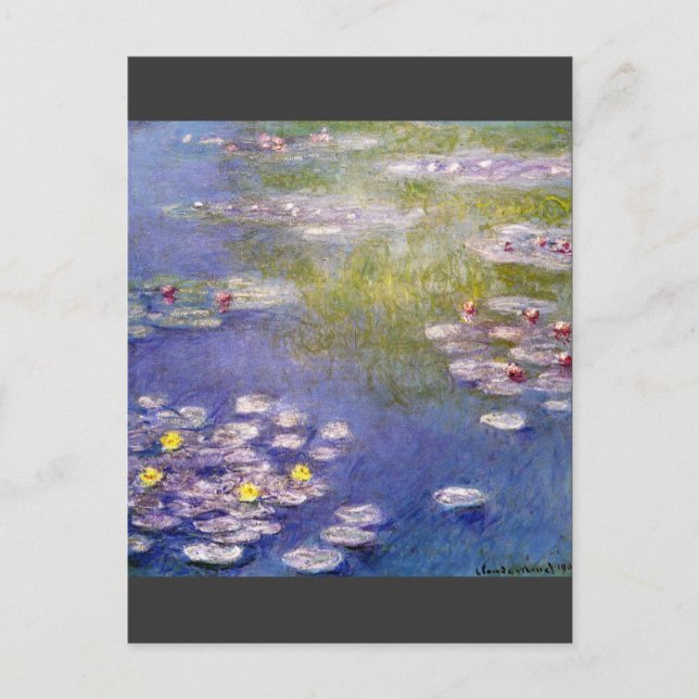 Nympheas in Giverny von Claude Monet Postkarte (Vorderseite)