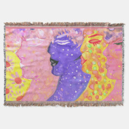 Nymphen Folk Art von AnyaC Decke