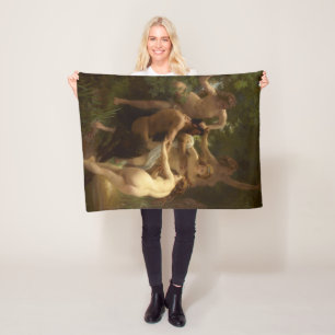 Nymphen und Satyr von William-Adolphe Bouguereau Fleecedecke