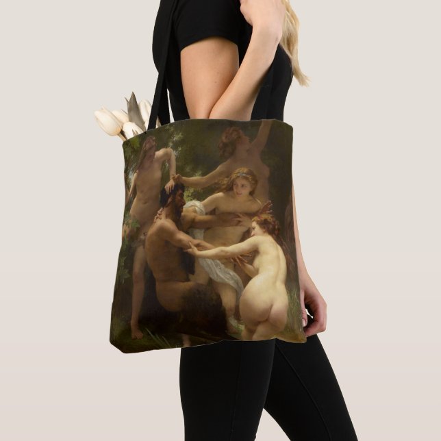 Nymphen und Satyr von William-Adolphe Bouguereau Tasche (Von Nahem)