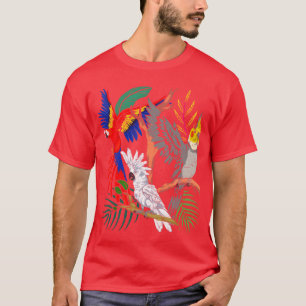 Nymphensittich Kakadu Vogel Tier Geschenk Papagei T-Shirt