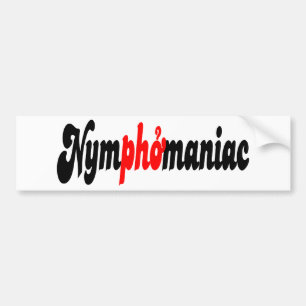 Nymphomanisch Autoaufkleber