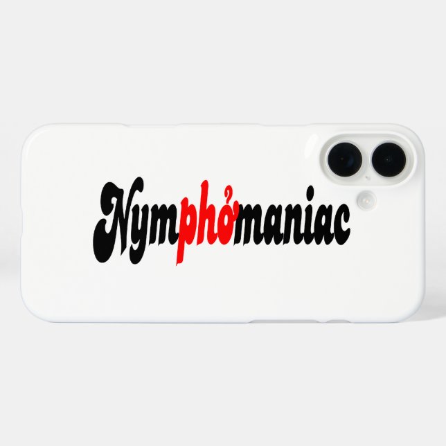 Nymphomanisch iPhone 16 Plus Hülle (Rückseite (Horizontal))