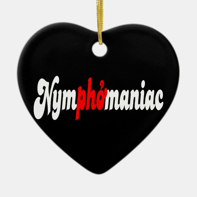 Nymphomanisch Keramik Ornament (Vorne)