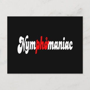 Nymphomanisch Postkarte