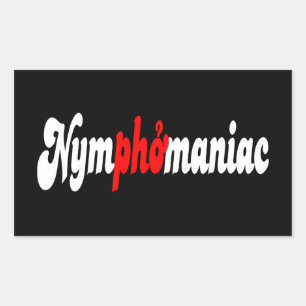 Nymphomanisch Rechteckiger Aufkleber