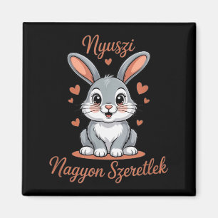 Nyuszi, mein Häschen Kaninchen - Szeretlek, ich li Magnet