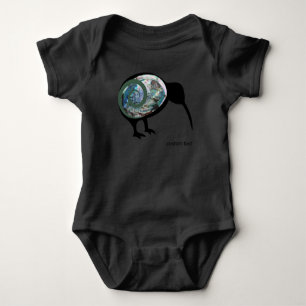 NZ KIWI BIRD PAUA MUSCHEL FERN KORU NEW ZEALAND KI BABY STRAMPLER