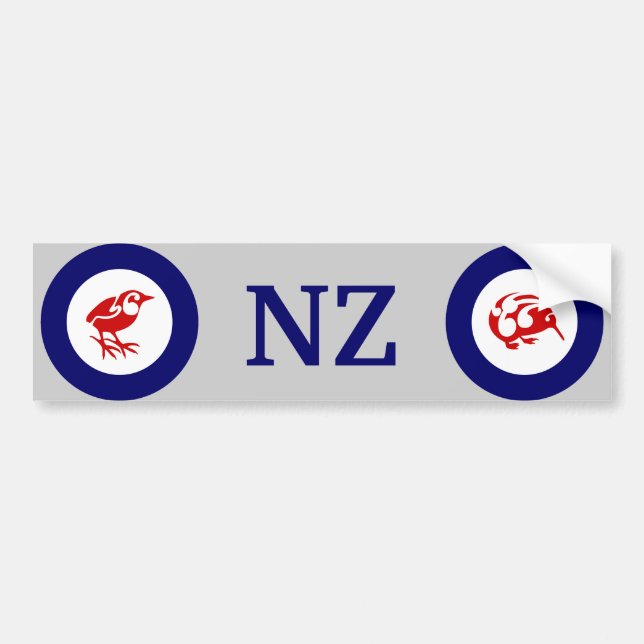 NZ KIWI und Rock Wren Autoaufkleber (Vorne)