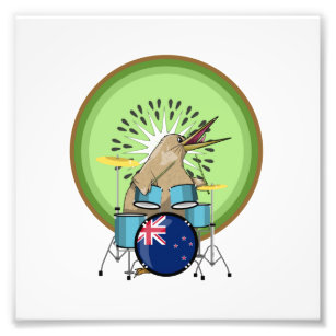 NZ Music Kiwi drumming Fotodruck