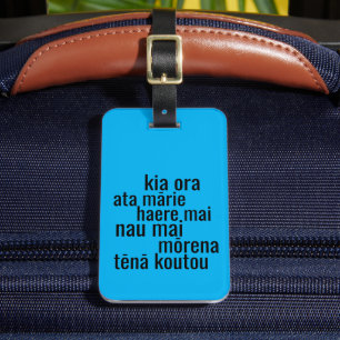 NZ TE REO MĀORI SPRACHE AOTEAROA NEW ZEALAND KIWI GEPÄCKANHÄNGER