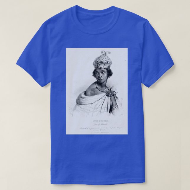 Nzinga von Ndongo und Matamba Killer von Portugal  T-Shirt (Design vorne)