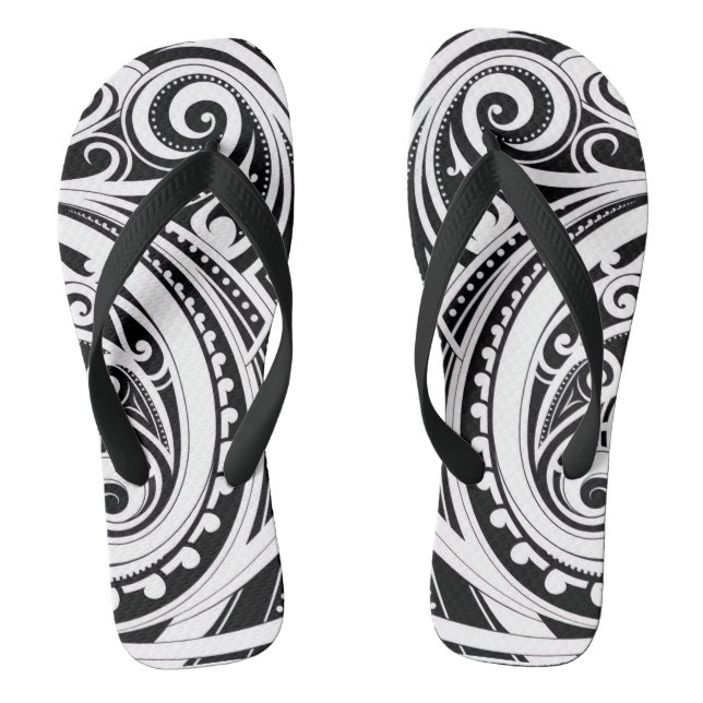 NZKULTUR-einzigartiges Māori-Design Flip Flops (Fußbett)