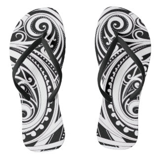 NZKULTUR-einzigartiges Māori-Design Flip Flops