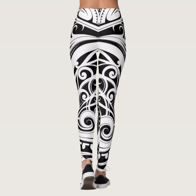 NZKULTUR Trainer Leggings einzigartiges Māori Desi (Rückseite)