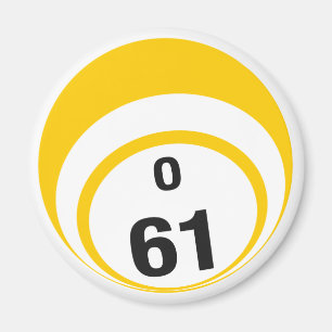 O 61 Bingo Ball Kühlschrankmagnet
