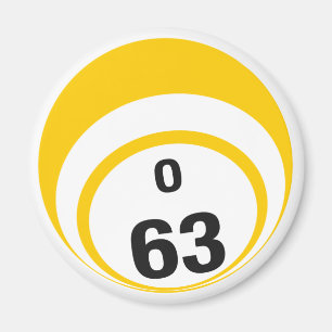 O 63 Bingo Ball Kühlschrankmagnet