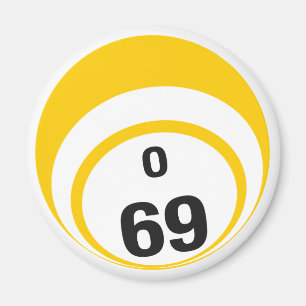 O 69 Bingo Ball Kühlschrankmagnet