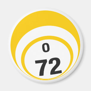 O 72 Bingo Ball Kühlschrankmagnet