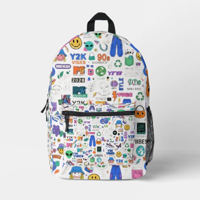 O&A Back to School 2027 Backpack Bedruckter Rucksack (Vorderseite)