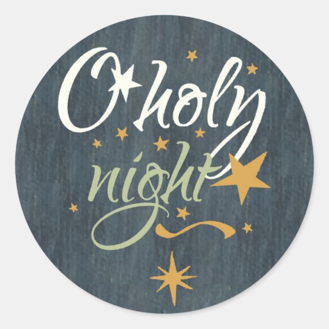 O Aufkleber für die heilige Nacht (Vorderseite)