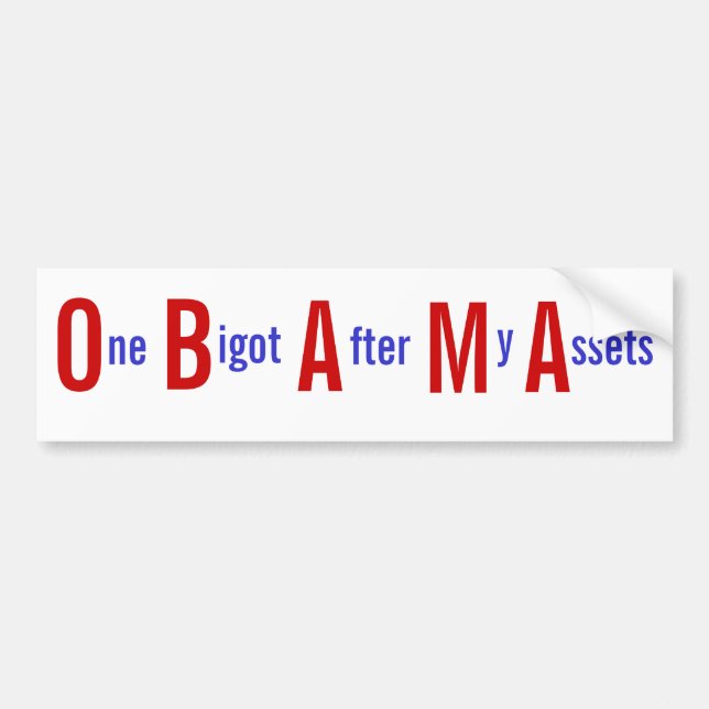 O.B.A.M.A. Wahrheit - Autoaufkleber (Vorne)