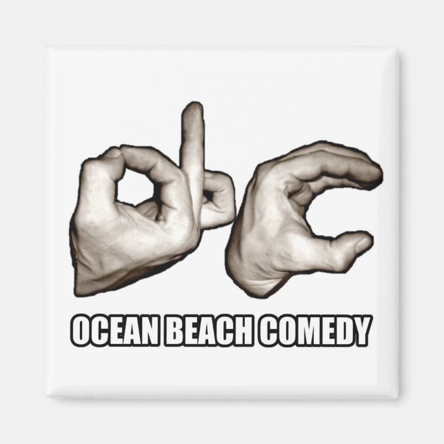 O.B.C. Magnet in Weiß (Vorne)