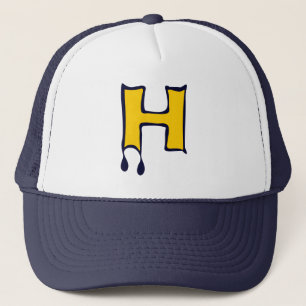 Ō" Bleeding's Teeth-Trucker-Devil's Initial H Truc Truckerkappe