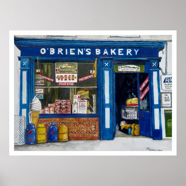 O`Brien's Bäckerei Poster (Vorne)