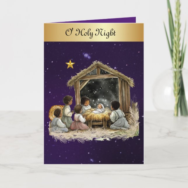 O Carte de Noël de la nuit sainte (Devant)