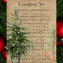O Christmas Tree Sheet Music Tissue Paper Seidenpapier