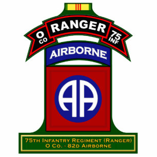 O Co, 75. Infanterie-Regiment - Förster, Vietnam Freistehende Fotoskulptur
