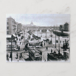 O' Connell Bridge und der River Liffey, Dublin Postkarte