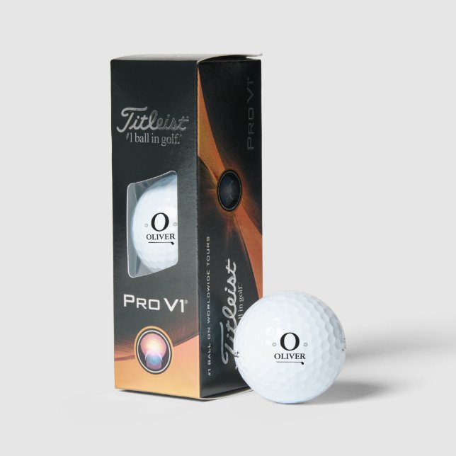 O /custom/ Monogram zur Identifizierung von Golfbä Golfball (Verpackung)