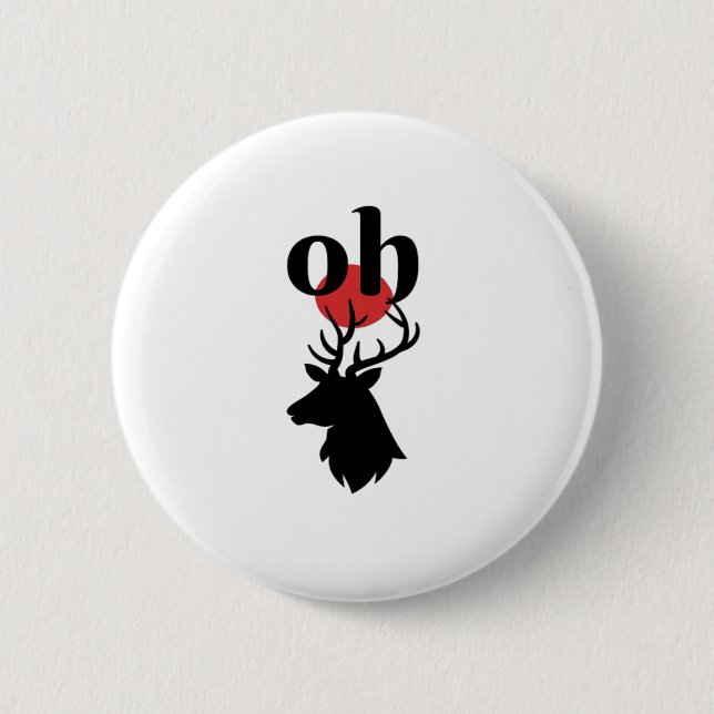 O Dear O Dear Red Artistic Expression  Button (Vorderseite)