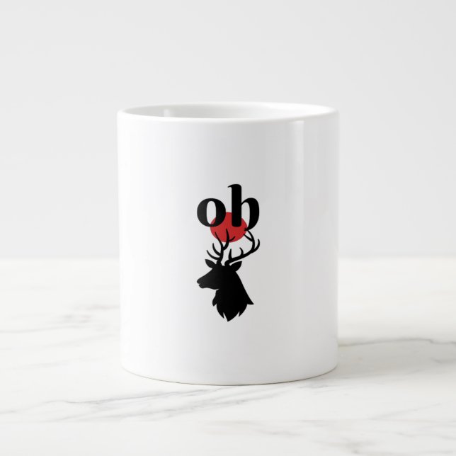 O Dear O Dear Red Artistic Expression  Jumbo-Tasse (Vorderseite)